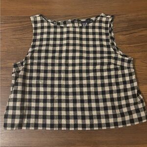 NWOT GAP Checkered Crop Top (Small)